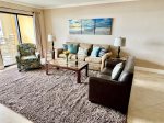 Living Area with Gulf Views - Sleeper Sofa